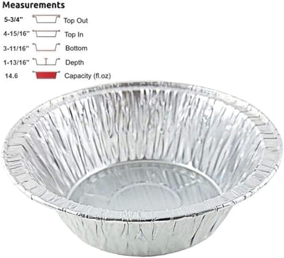 Premium Disposable Aluminum Pie Pans™ 100 ct
